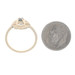 Yellow Gold Sapphire Diamond Ring - 10k Round .12ctw
