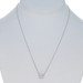 White Gold Diamond Halo Pendant Necklace 18" - 14k Round 1.45ctw GIA Adjustable