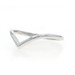 White Gold Wishbone Band - 14k Enhancer Guard Ring