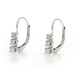 Yellow Gold Diamond Graduated Three-Stone Journey Drop Earrings 14k Rd.25ctw