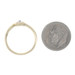 Yellow Gold Diamond Heart Solitaire Bypass Ring - 10k Single Cut Love