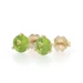Yellow Gold Peridot Stud Earrings - 14k Round 1.89ctw Pierced