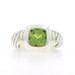 David Yurman Noblesse Peridot Solitaire Ring - Sterling 925 Yellow Gold 14k Sz8