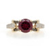 Le Vian Raspberry Rhodolite Garnet Diamond Ring - Yellow Gold 14k Rd 2.56ctw Bow