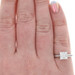 White Gold Diamond Cluster Halo Engagement Ring & Wedding Band 14k Round 1.13ctw