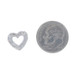 White Gold Diamond Heart Slide Pendant - 14k Round Brilliant .12ctw Love