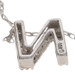 White Gold Diamond Initial N Pendant Necklace 16" -10k Single Ct Monogram Letter
