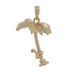 Yellow Gold Coconut Harvesting Charm - 14k Padekar Harvester Moves