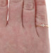Yellow Gold Cubic Zirconia Sideways Cross Ring - 10k Round Brilliant Faith