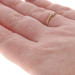 Yellow Gold Cubic Zirconia Sideways Cross Ring - 10k Round Brilliant Faith