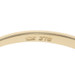Yellow Gold Cubic Zirconia Sideways Cross Ring - 10k Round Brilliant Faith