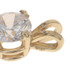 Yellow Gold Cubic Zirconia Solitaire Pendant - 14k Round Brilliant 1.00ct