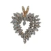 Yellow Gold Diamond Heart Pendant - 10k Round Brilliant .50ctw Love