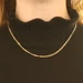 Yellow Gold Double Strand Singapore Chain Necklace 20" - 18k