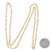 Yellow Gold Double Strand Singapore Chain Necklace 20" - 18k