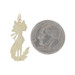 Yellow Gold Fluffy Cat Pendant - 10k Pet Feline