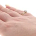 Yellow Gold Lab-Created Spinel Diamond Ring - 10k Round .60ctw