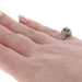 Yellow Gold Sapphire Diamond Halo Ring - 10k Oval 1.38ctw