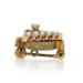 Yellow Gold Alpha Phi Badge - 10k Seed Pearl Greek Society Sorority Pin