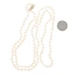 Yellow Gold Cultured Pearl Knotted Strand Necklace 30" - 14k
