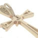 Yellow Gold Diamond Cross Pendant - 10k Round Brilliant .12ctw Faith