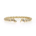 Yellow Gold Diamond Link Bracelet 7" - 10k Single Cut 1.00ctw