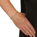 Yellow Gold Diamond Link Bracelet 7" - 14k Round Brilliant 3.50ctw