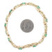 Yellow Gold Emerald Link Bracelet 6 1/2" - 14k Pear 4.50ctw