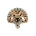 Yellow Gold Kappa Sigma Vintage Badge -14k Opal Cab Greek Society Fraternity Pin