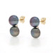 Yellow Gold Tahitian Pearl Drop Earrings - 14k Pierced