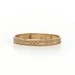 Yellow Gold Art Deco Link Ring - 10k Midi Vintage Child's Band Size 1