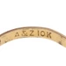 Yellow Gold Art Deco Link Ring - 10k Midi Vintage Child's Band Size 1