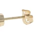 Yellow Gold London Blue Topaz Stud Earrings - 14k Round .96ctw Pierced
