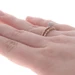 Rose Gold Diamond Halo Engagement Ring & Wedding Band - 10k Round .66ctw