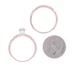 Rose Gold Diamond Halo Engagement Ring & Wedding Band - 10k Round .66ctw