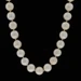 White Gold Cultured Pearl Knotted Strand Necklace 21 1/4" - 14k Beads