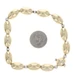 Yellow Gold Beaded Chain Bracelet 8" - 14k