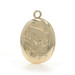 Yellow Gold Botanical Pendant - 14k Fern Two Frames