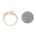 Yellow Gold Diamond Bypass Ring - 14k Round Brilliant & Baguette 1.26ctw