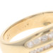 Yellow Gold Diamond Bypass Ring - 14k Round Brilliant & Baguette 1.26ctw
