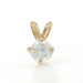Yellow Gold Diamond Solitaire Pendant - 14k Round Brilliant .55ct