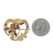 Yellow Gold Pearl Edwardian Flower Brooch - 10k Antique Pin