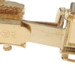 Yellow Gold Scrollwork Panel Link Bracelet 7 1/4" - 14k