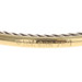 David Yurman Cable Peridot Bangle Bracelet 7 1/4" Sterling 925 Yellow Gold 18k