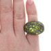 Pomelatto Tabou Peridot Cluster Cocktail Ring Sterling 925 Rose Gold 18k Sz5 1/2