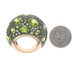 Pomelatto Tabou Peridot Cluster Cocktail Ring Sterling 925 Rose Gold 18k Sz5 1/2
