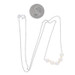 White Gold Cultured Pearl Five-Stone Necklace 17" - 14k