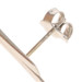White Gold Pearl Diamond Asymmetrical Dot Line Drop Earrings 18k 14k Convertible