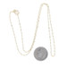 Yellow Gold Diamond Cut Bead Chain Necklace 16" - 14k