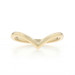 Yellow Gold Wishbone Band - 14k Enhancer Guard Ring